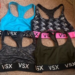 VSX Sports Bra Collection - Aqua, Black, Olive, Gray